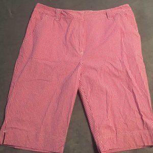 Kim RodgersPink Checkered Shorts